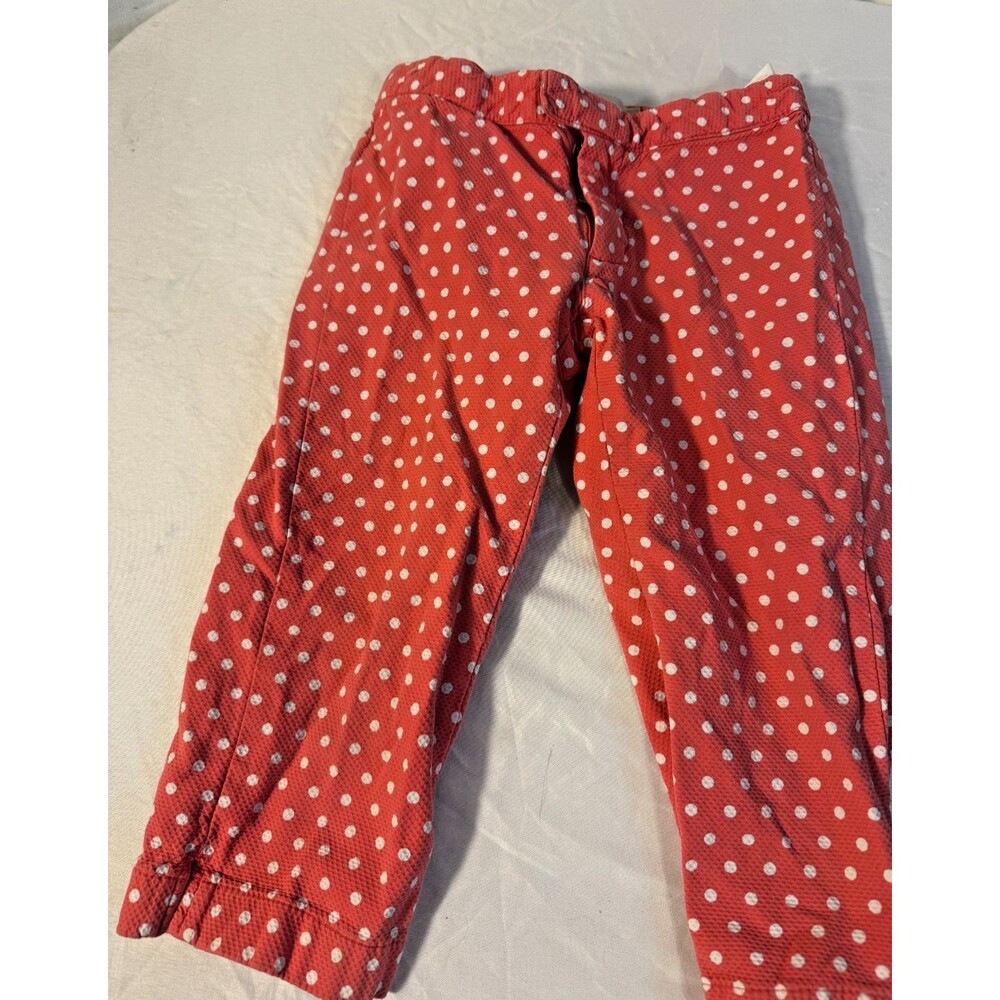 Gap Kids Pink Polka Dot Pants Capri Crop Girl's Size 5 Stretch Retro Kidcore